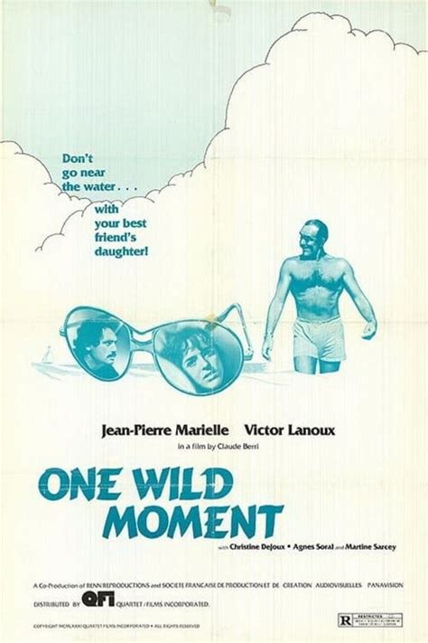 In 1977, French Producer-Writer-Director-Actor Claude Berri directed a film version of his own original screenplay entitled IN A WILD MOMENT. . One wild moment 1977 full movie